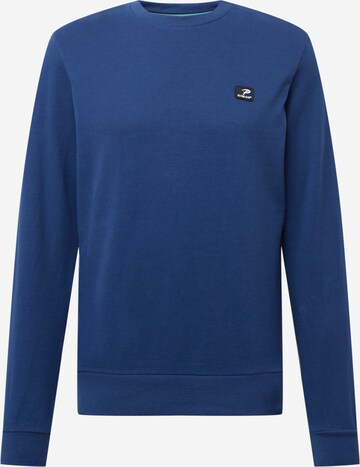 Sweat-shirt Petrol Industries en bleu : devant