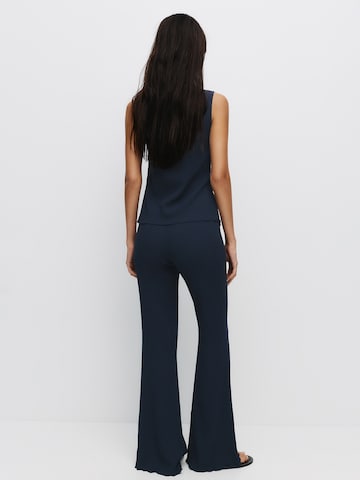 Pull&Bear Flared Nadrág - kék