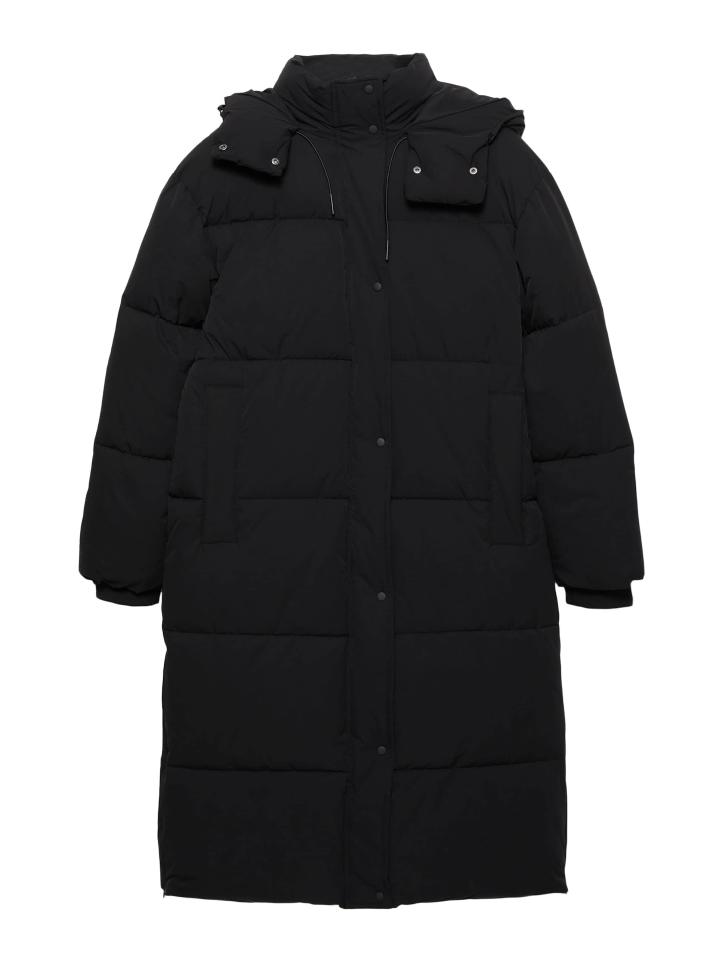 Pull&Bear Wintermantel in de kleur Zwart, Productweergave