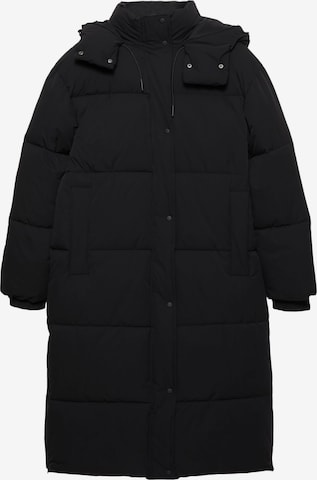 Pull&BearZimski kaput - crna boja: prednji dio
