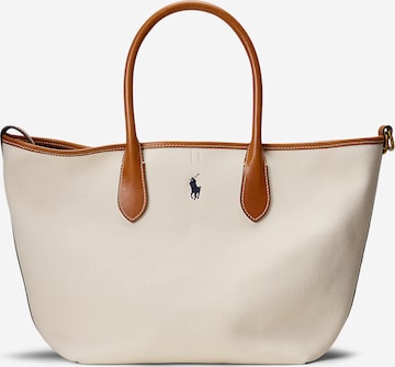 Shopper di Polo Ralph Lauren in beige: frontale