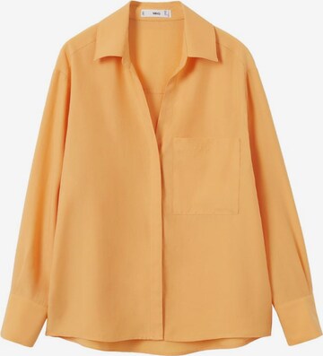 Camicia da donna 'Limone' di MANGO in arancione: frontale