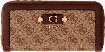 Portamonete 'COLEEN LOGO SML ZIP SWSG97 49146' di GUESS in marrone: frontale