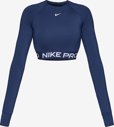 NIKE Toiminnallinen paita 'Pro' koossa XS värissä laivastonsininen / valkoinen, Tuotenäkymä
