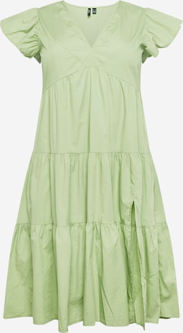 Vero Moda Curve Kleit 'Jarlotte', värv roheline: eest vaates