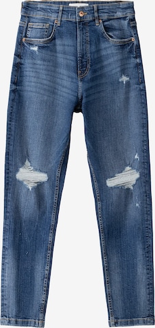 Bershka Slim fit Jeans in Blue: front