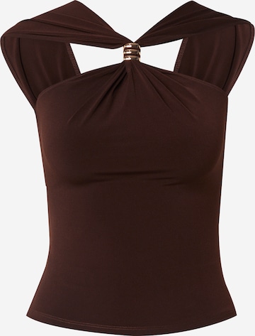 ABOUT YOU Toppi 'Corinna' värissä ruskea: etupuoli
