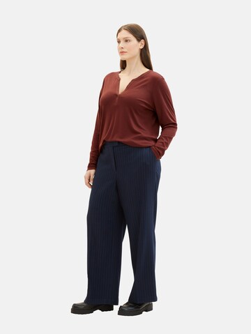 Tom Tailor Women + T-shirt i brun