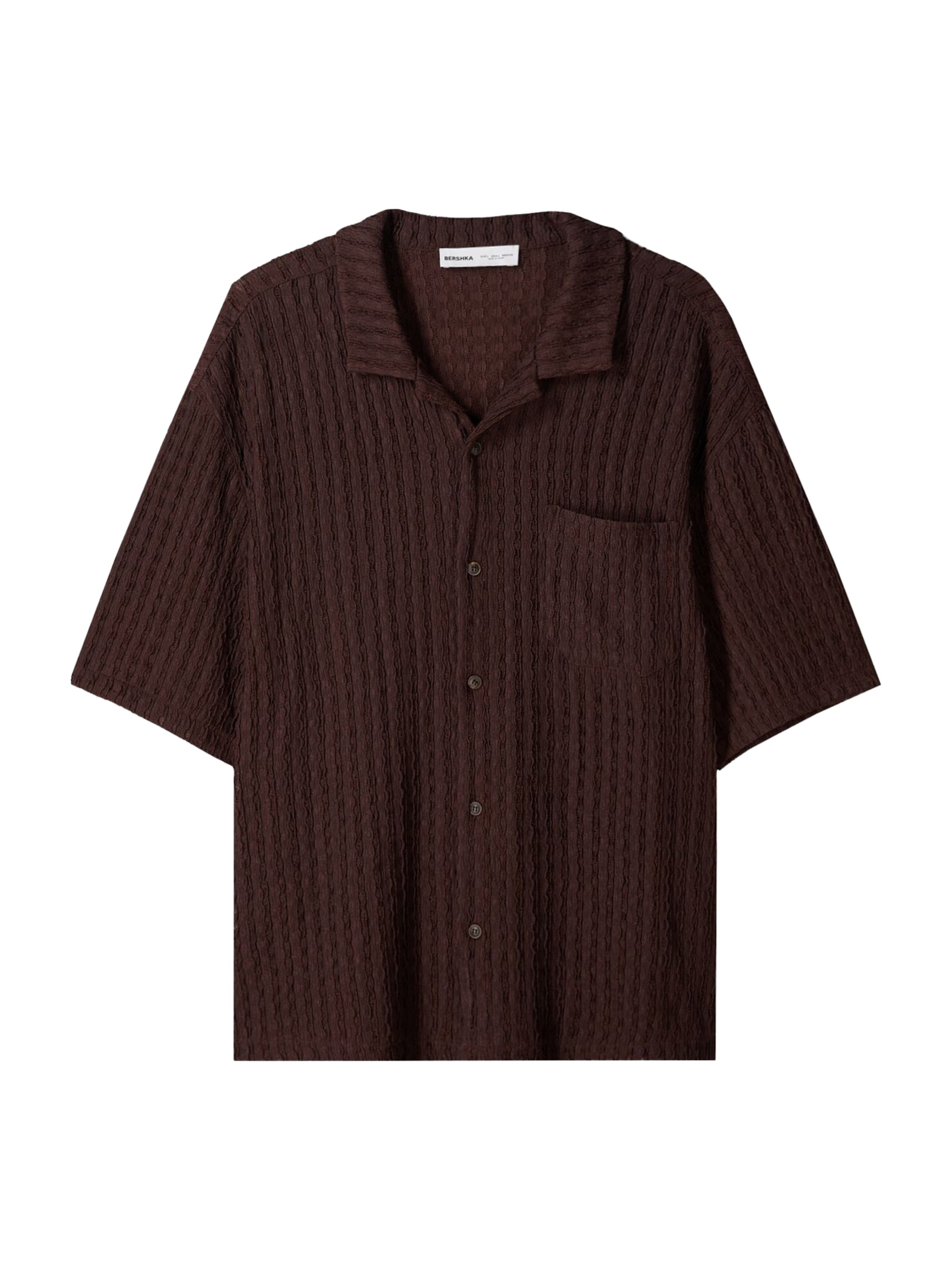 Camicia Bershka di colore marrone scuro, Visualizzazione prodotti