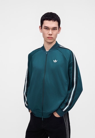 ADIDAS ORIGINALS Sweatjakke 'SST Adicolor Classics' i grøn