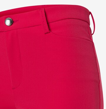 MAC Flared Pleated Pants 'Aida Kick' in Red