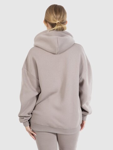 Smilodox Zip-Up Hoodie ' Eda ' in Brown