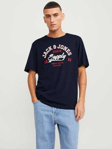 T-Shirt JACK & JONES en bleu : devant