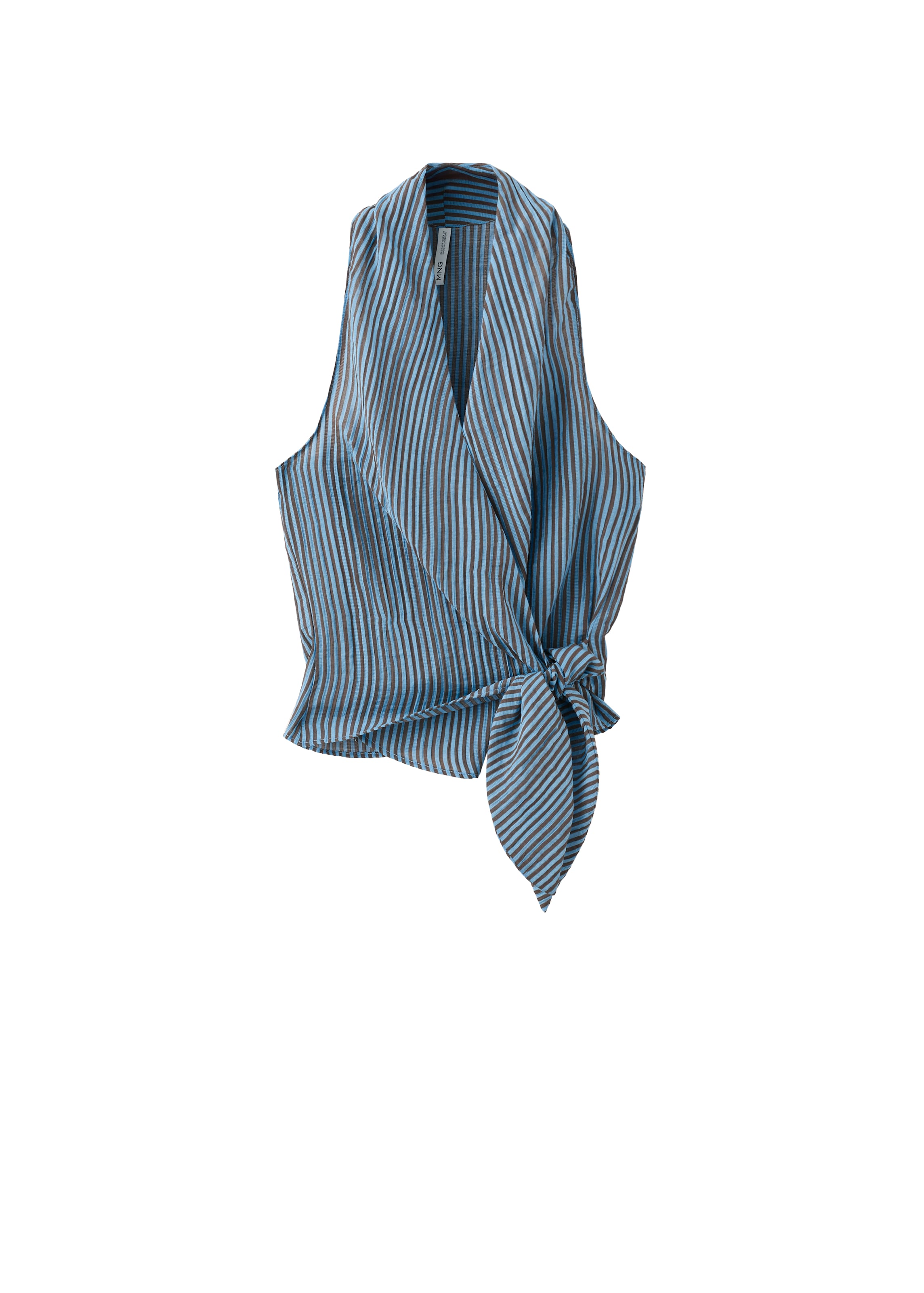 MANGO Top 'TRUFA' | modra barva: sprednja stran