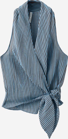 MANGO Top 'TRUFA' | modra barva: sprednja stran