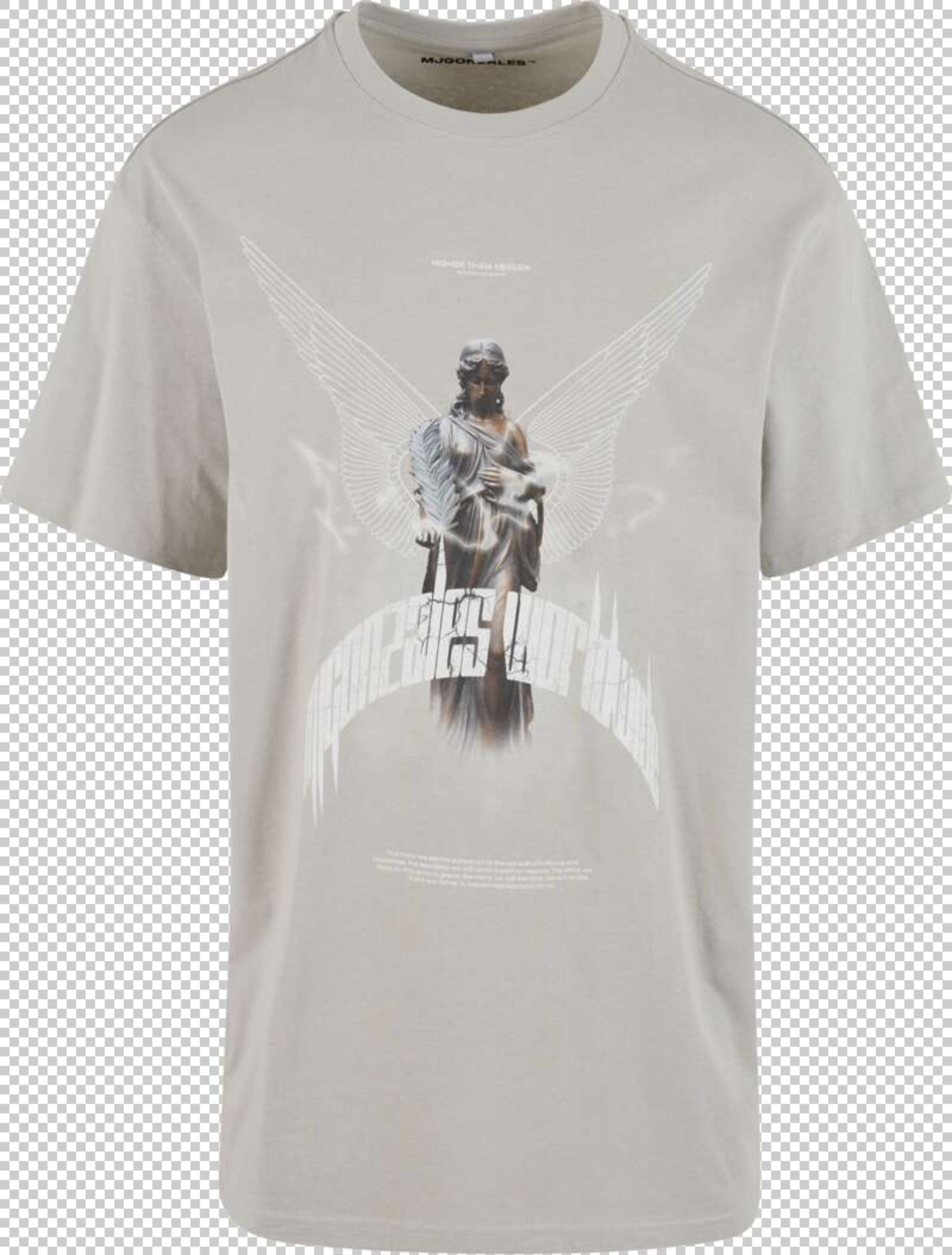 MJ Gonzales Shirt 'Higher Than Heaven V.1' in Grijs: voorkant