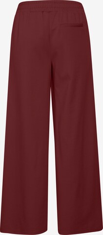 Wide Leg Pantalon chino 'Kate' ICHI en rouge