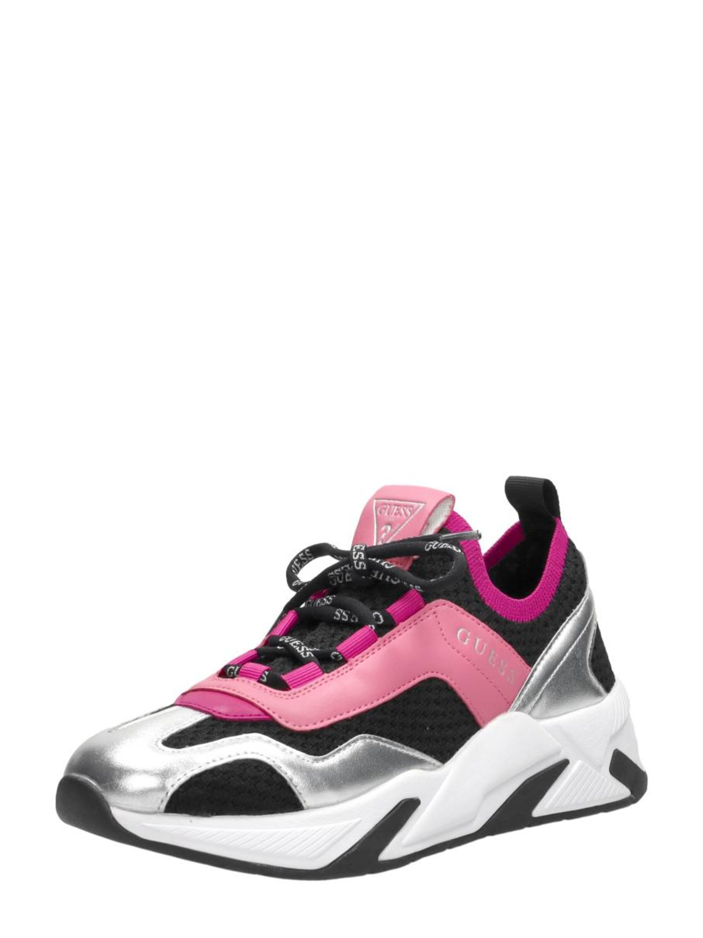 GUESS Sneakers laag 'Geniver 2' in Zwart: voorkant
