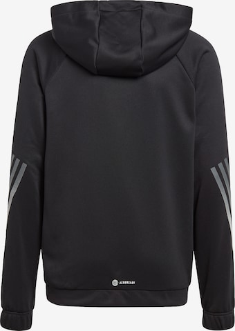 ADIDAS SPORTSWEAR Athletic Sweatshirt 'Train Icons Aeroready 3-Stripes' in Black