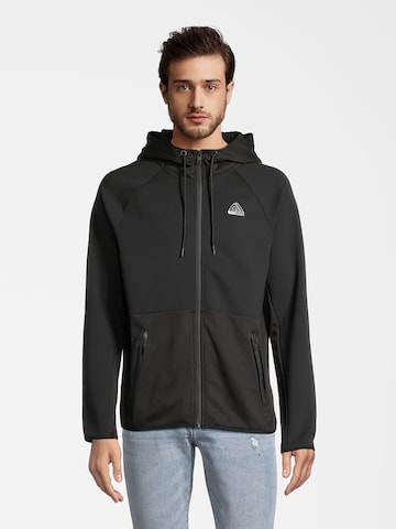 AÉROPOSTALE Sweatjacke in Schwarz: predná strana