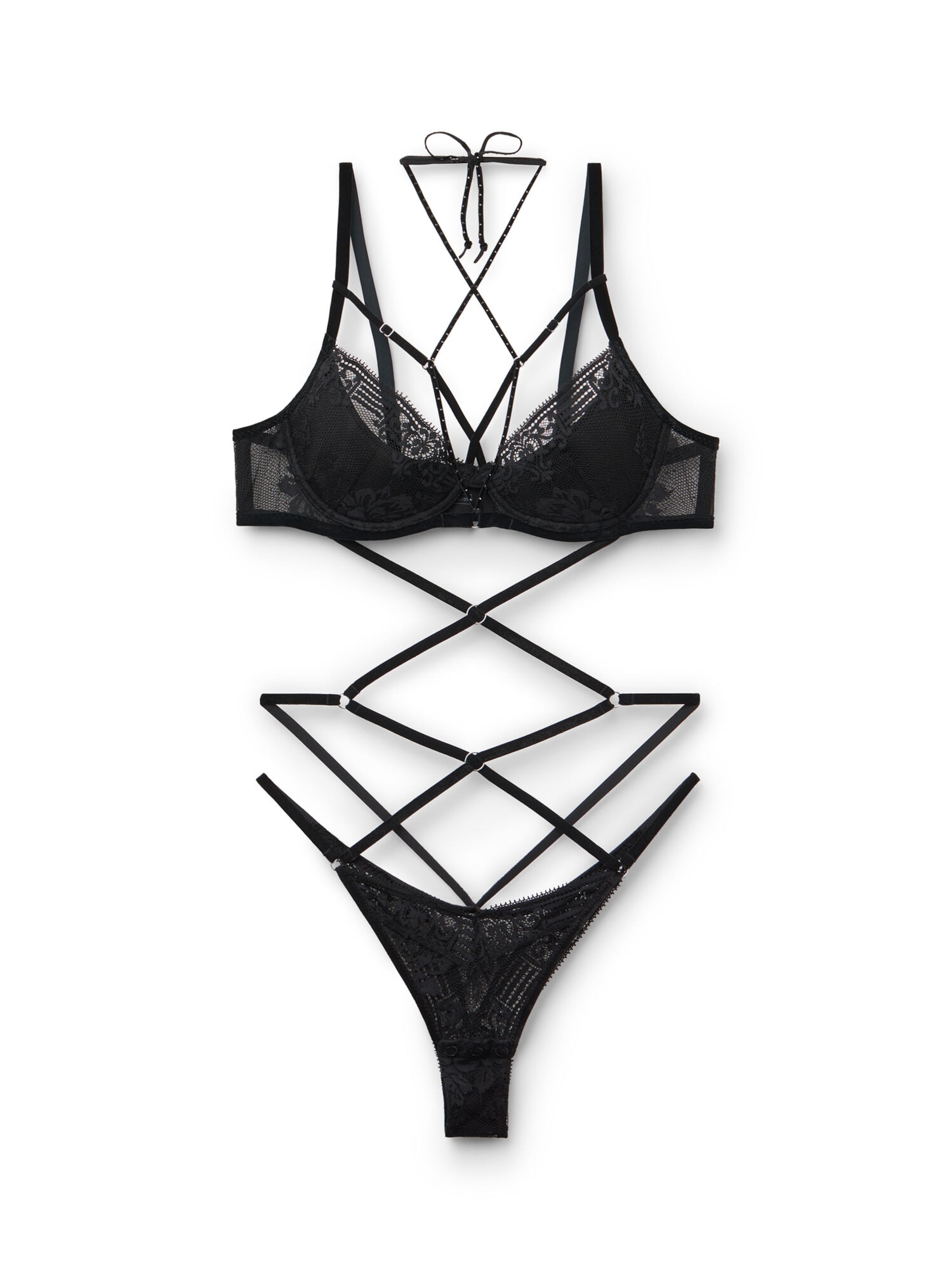 INTIMISSIMI Body 'LA FEMME FATALE' in Schwarz: Vorderseite