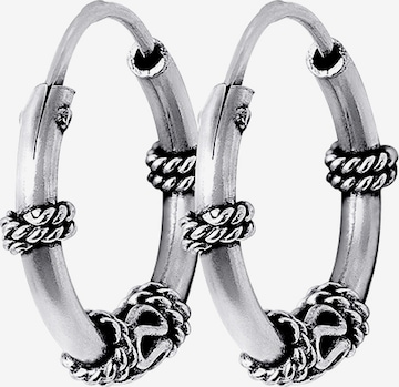 Boucles d'oreilles Lucardi en argent : devant