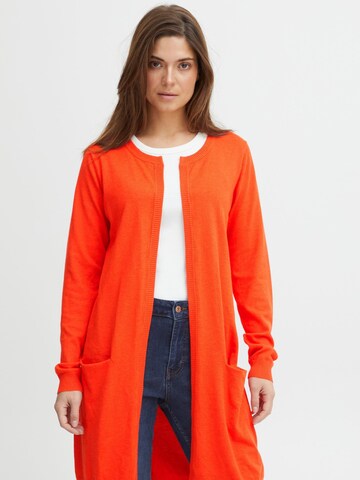 PULZ Jeans - Cárdigan 'Sara' en rojo