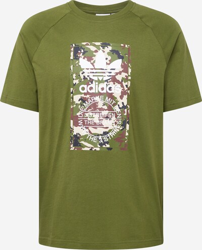 ADIDAS ORIGINALS T-Shirt 'CAMO TONGUE' en marine / olive / bourgogne / blanc, Vue avec produit