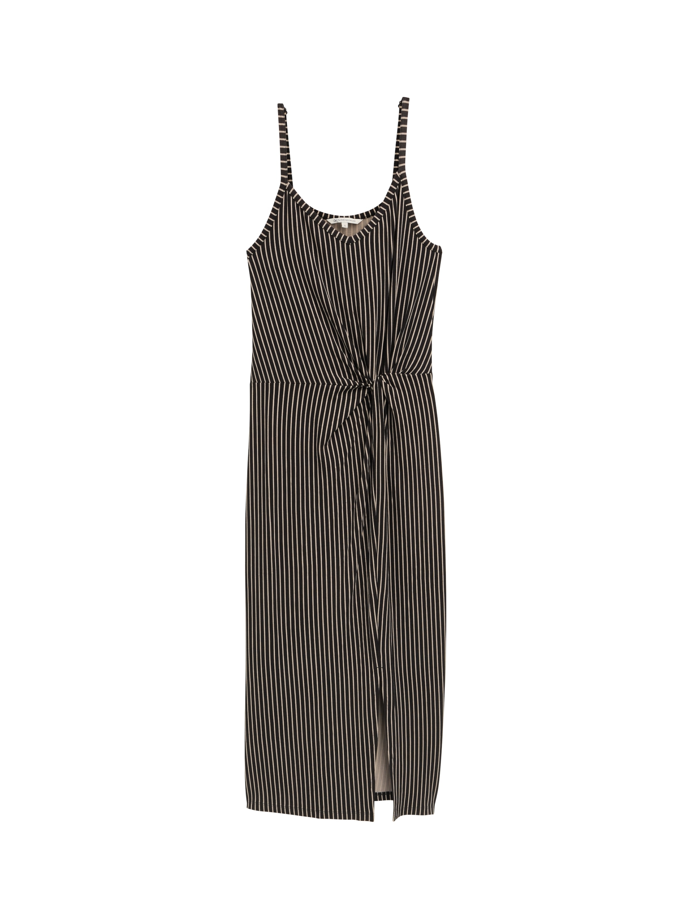 TOM TAILOR DENIM Sommerkleid in Schwarz: Vorderseite