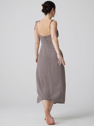 A LOT LESS Summer Dress 'Eliane' in Brown