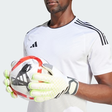 ADIDAS PERFORMANCE Athletic Gloves 'Predator Match Fingersave Goalkeeper' in White: front