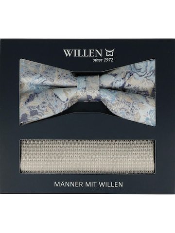 WILLEN Bow Tie 'Set Floral/ Uni' in Beige
