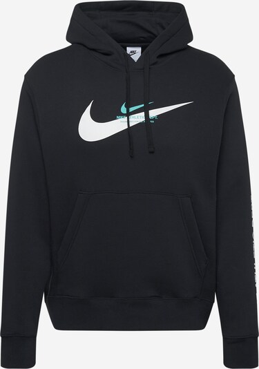 Nike Sportswear Суичър в мента / черно / бяло, Преглед на продукта