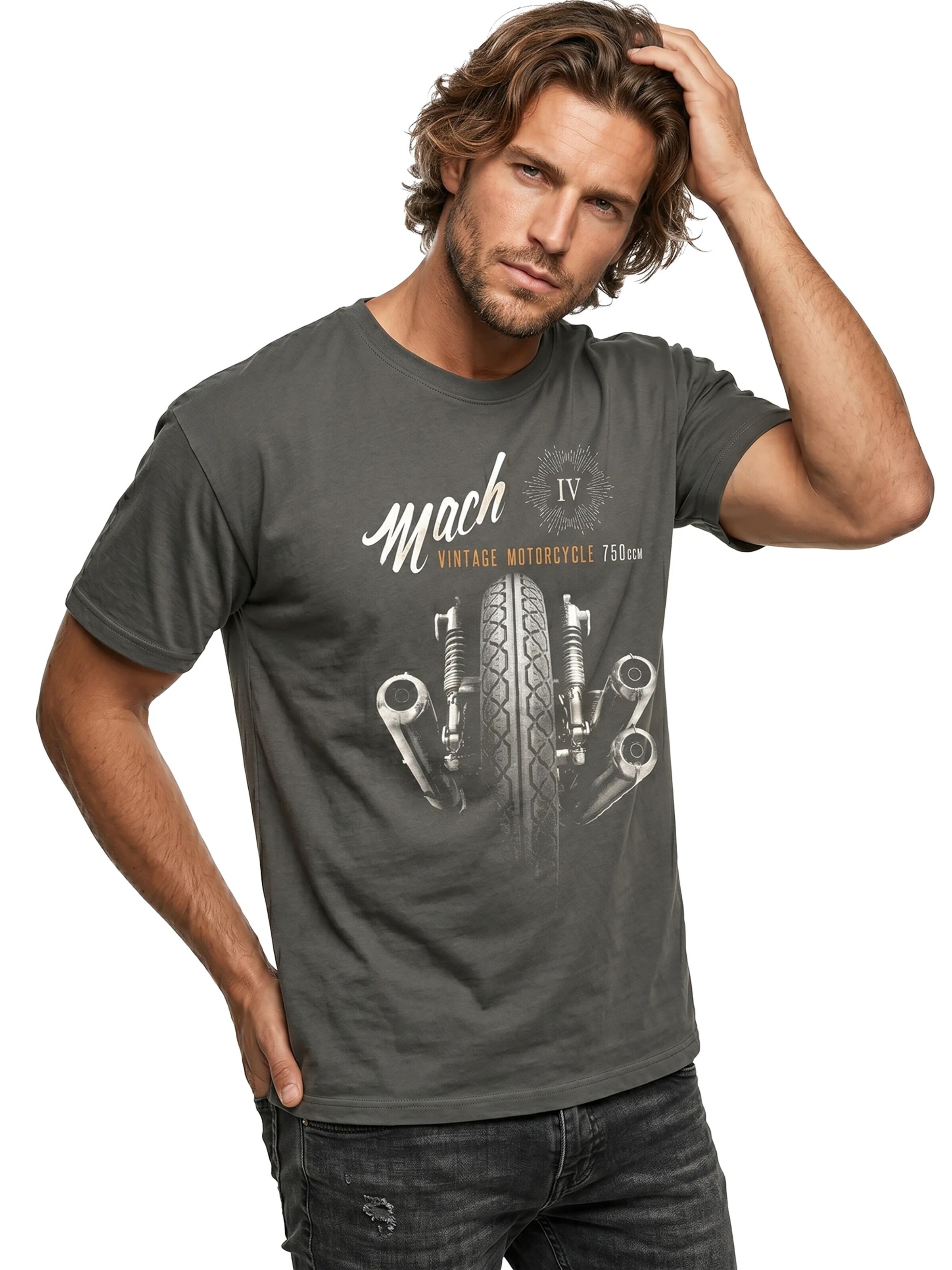 MAKAYA Shirt 'Mach 4' in Grey