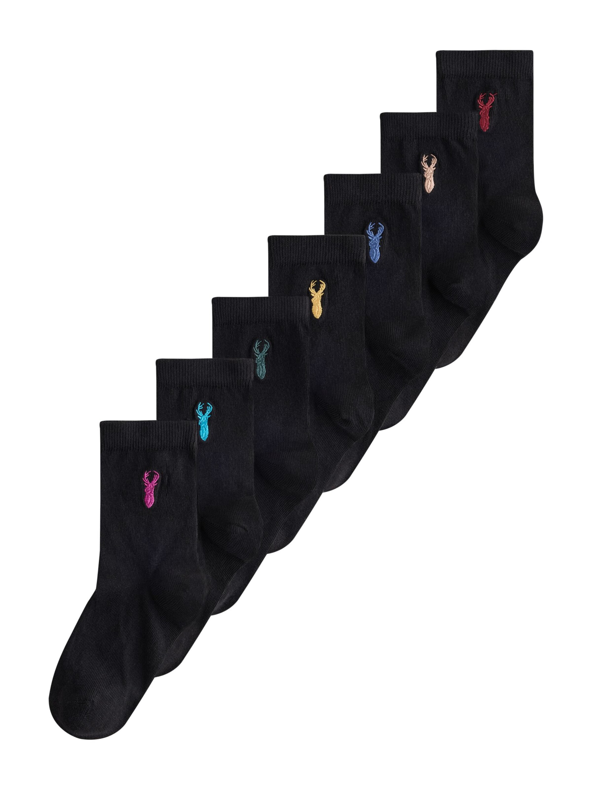 Next Socken in Schwarz: Vorderseite