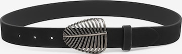 COLLEZIONE ALESSANDRO Belt 'Blatt' in Black: front