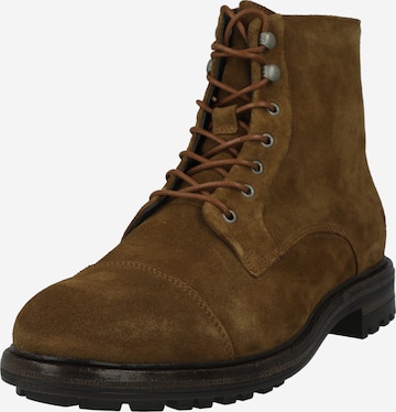 BLACKSTONE - Botas com atacadores 'Lester UG20' em castanho: frente