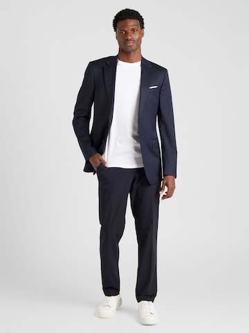 Michael Kors Regular Trousers with creases in Blue