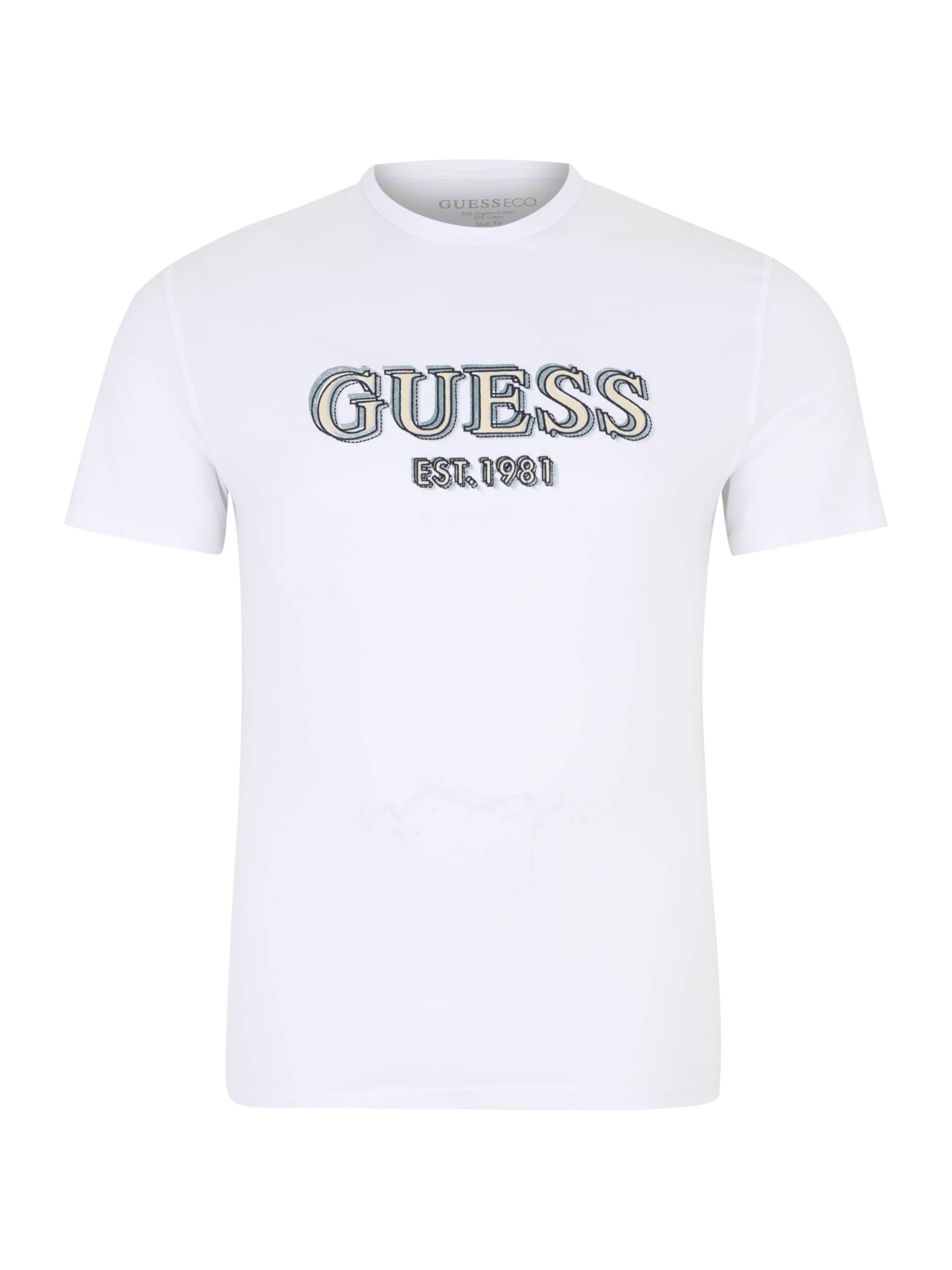 GUESS Koszulka w kolorze biały: przód