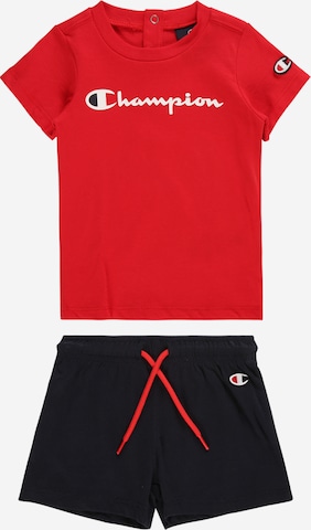 Champion Authentic Athletic Apparel Set in Rot: predná strana