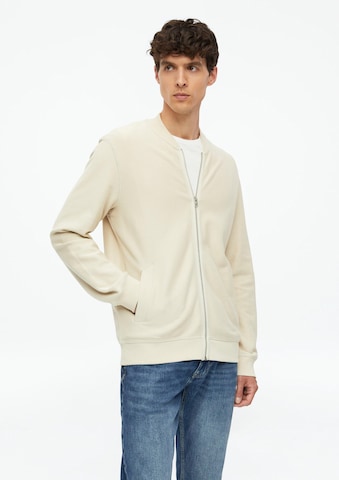 s.Oliver - Sudadera con cremallera en beige: frente