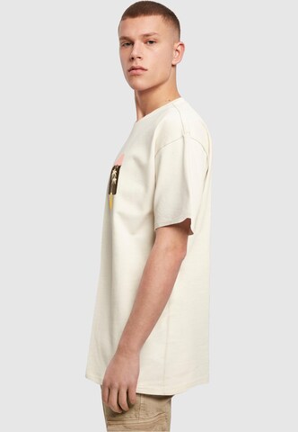 T-Shirt 'Summer - Icecream' Merchcode en beige