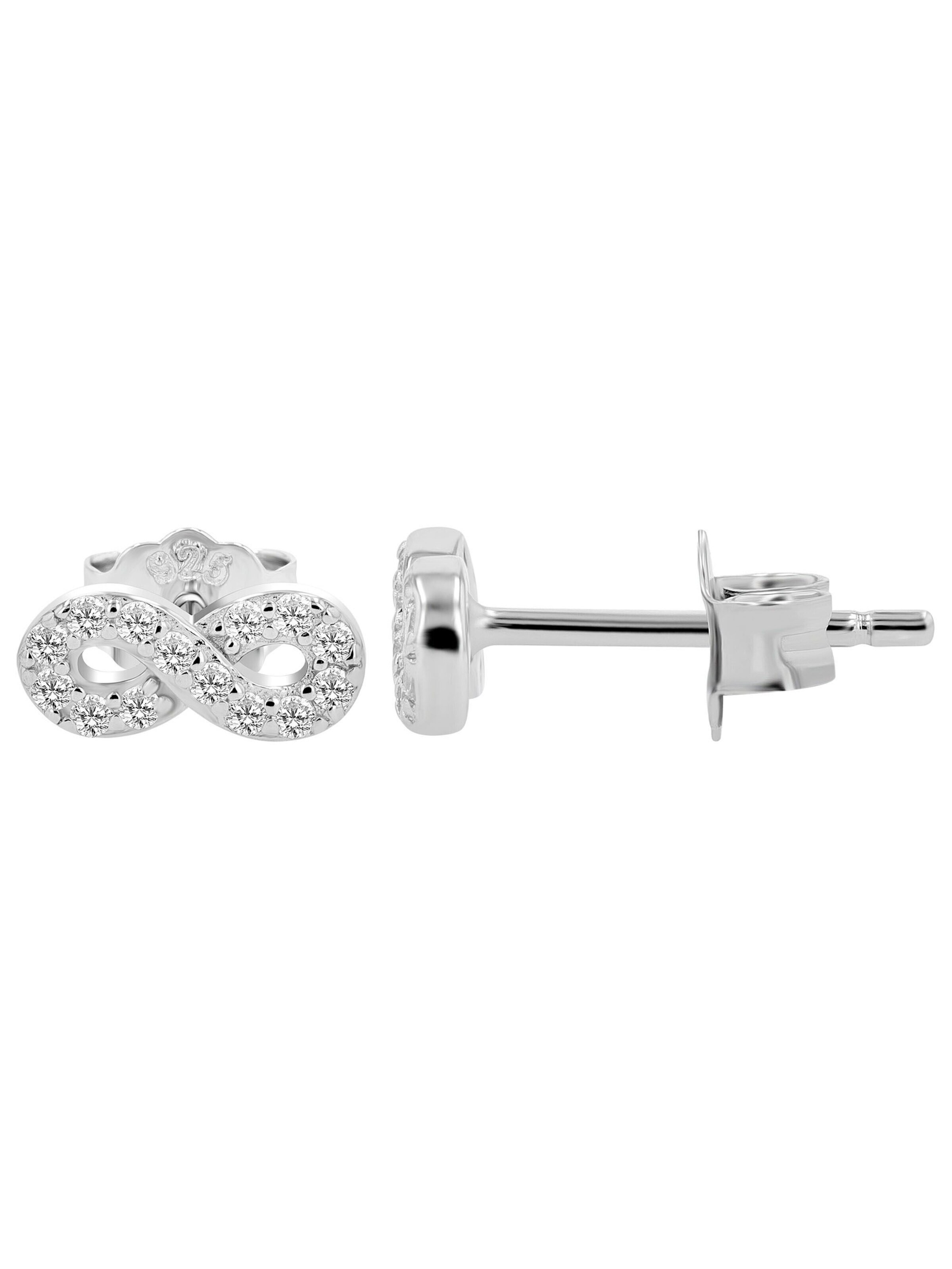 Akzent Jewelry Set '"Zlata" aus 925 Sterlingsilber, rhodiniert, langlebig' in Silver