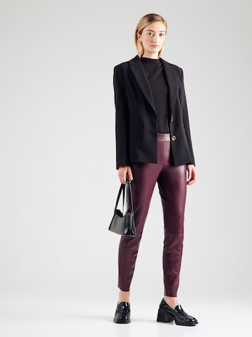 OUI Slim fit Leggings 'Chasey' in Red