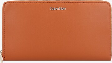 Porte-monnaies Calvin Klein en orange : devant