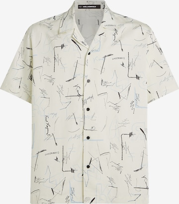 Karl LagerfeldRegular Fit Košulja - bež boja: prednji dio