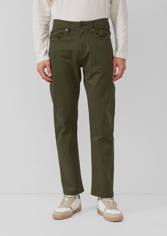 Regular Pantalon chino s.Oliver en vert : devant