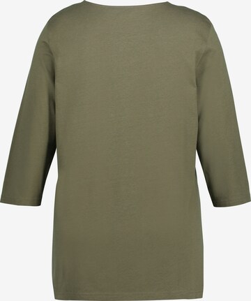 Ulla Popken Pajama Shirt in Green