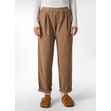 DEHA Loose fit Pleat-Front Pants in Brown: front