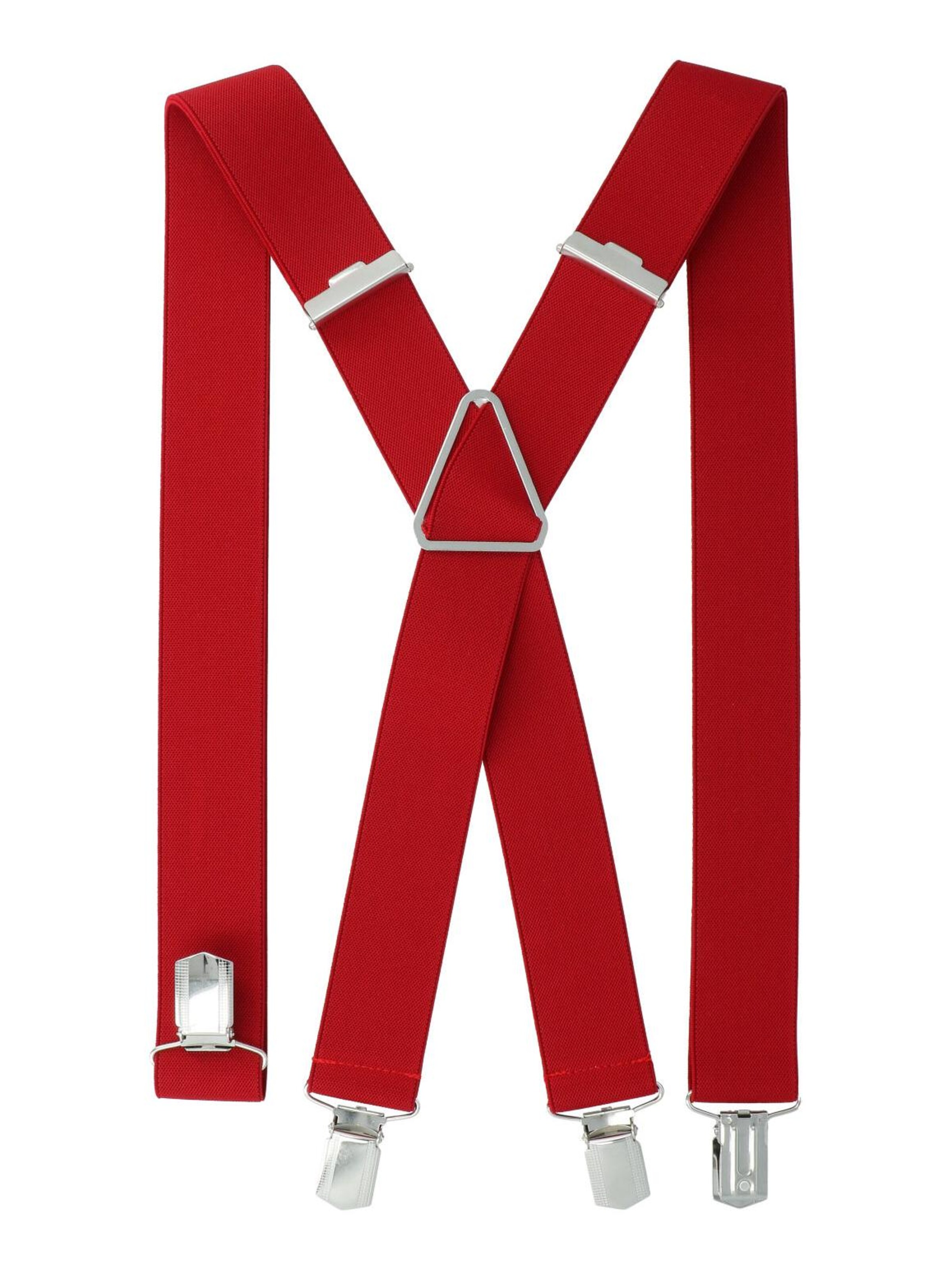 WILLEN Hosenträger 'Uni'‌‌‌‌‌‌‌‌‌‌ in Rot: Vorderseite